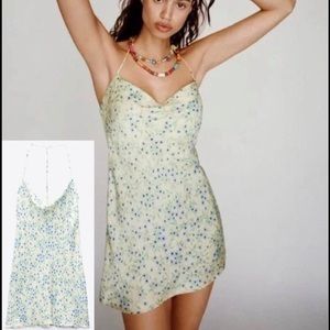 Zara floral mini dress